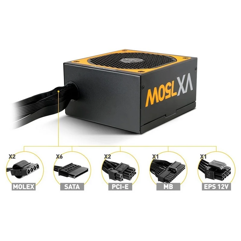Fonte Alimentação Nox Urano VX 750W 80 Bronze 140MM PWM