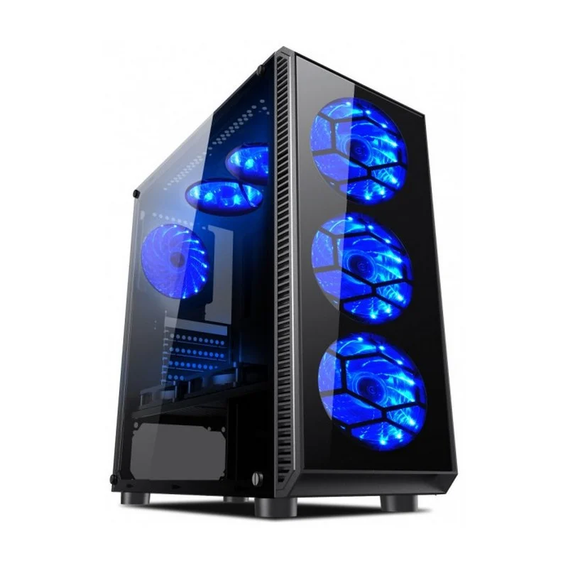 Caixa PC L-Link Avatar USB 3.0 com Janela LED Azul