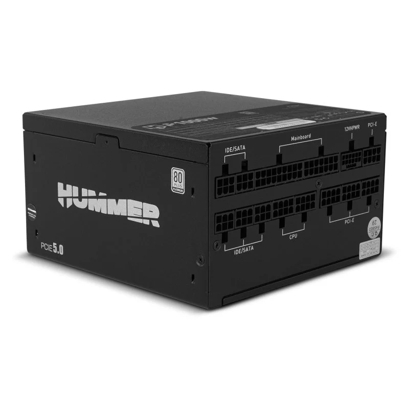 Fonte Alimentação NOX Hummer P 1000W Fonte de Alimentação PCIE 5.0 ATX 3.0 80 Plus Platinum