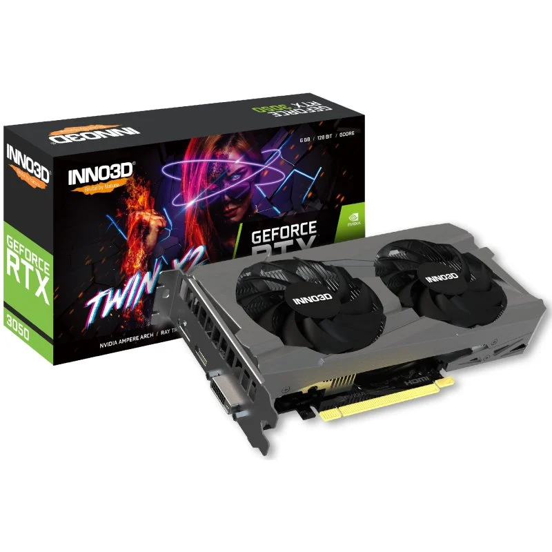 Placa Gráfica Inno3D GeForce RTX 3050 TWIN X2 6GB GDDR6