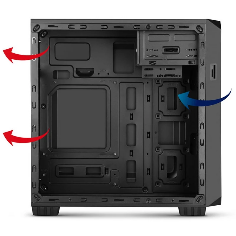 Caixa PC Nox Coolbay MX2 USB 3.0 Preta