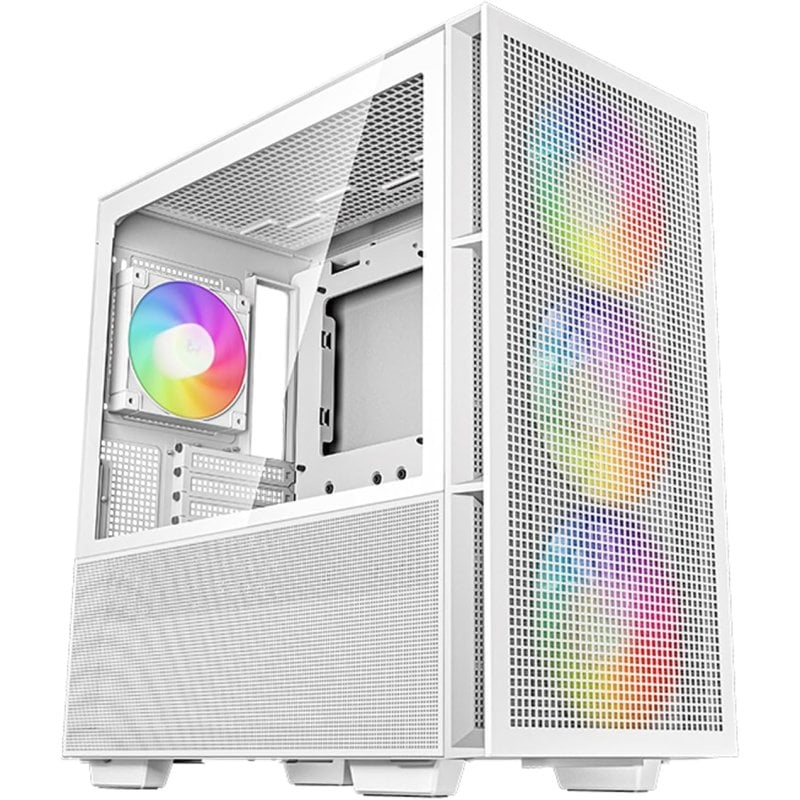 Caixa PC Deepcool CH560 ARGB Mid Tower Vidro Temperado USB 3.2 Branca