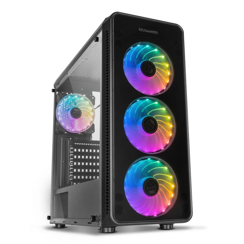 Caixa PC Nox Hummer TGM ARGB Vidro Temperado USB 3.0