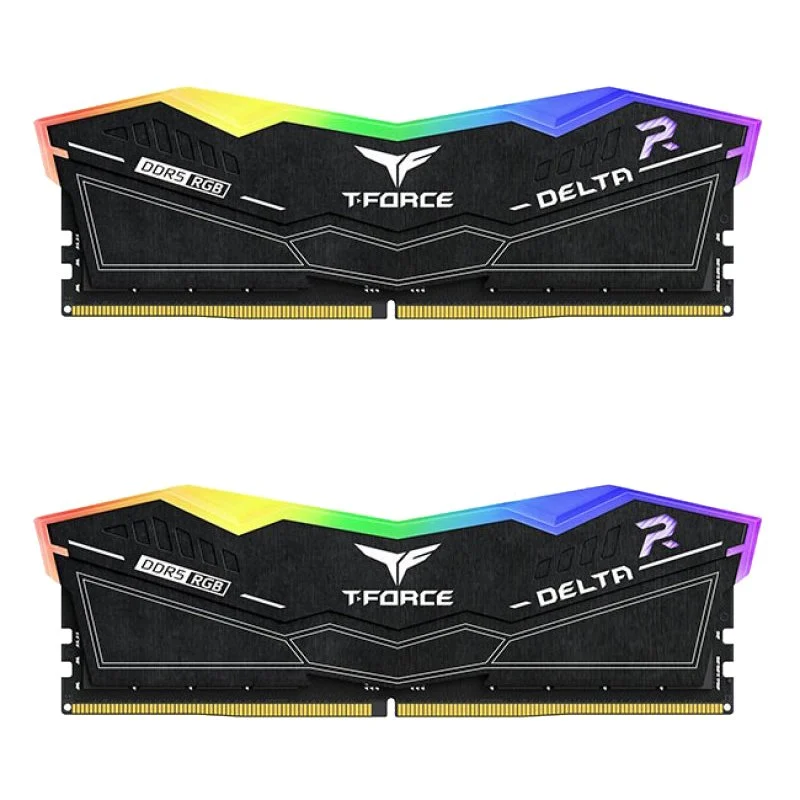Memória RAM Team Group T-Force Delta RGB DDR5 5600MHz PC5-44800 32GB 2x16GB CL36 Pretas