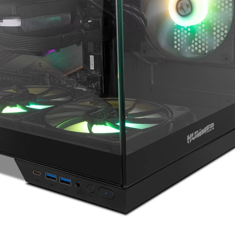 Caixa PC NOX Hummer ASTRA NEO Semitorre ATX Vidro Temperado Duplo USB-C Preta