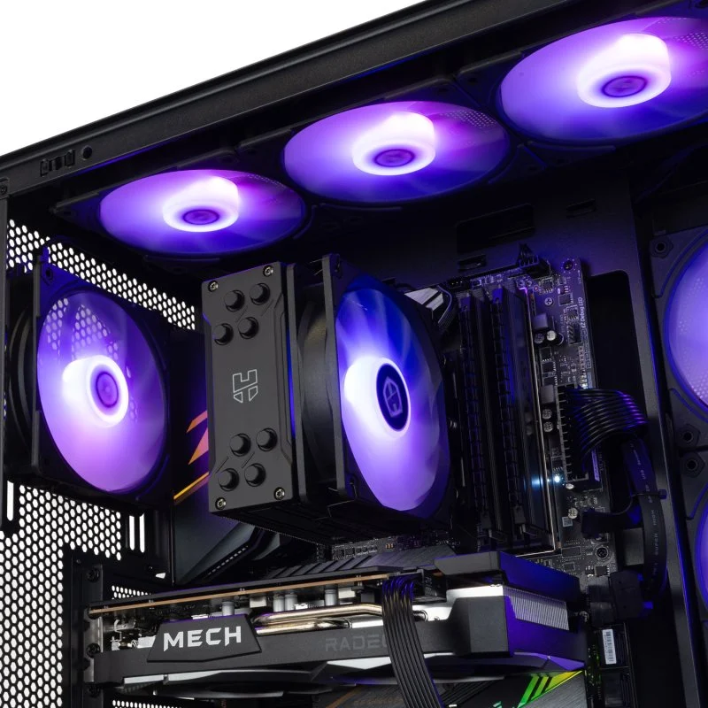 Caixa PC NOX Hummer GLOCK ARGB Semitorre ATX Vidro Temperado USB-C Preta