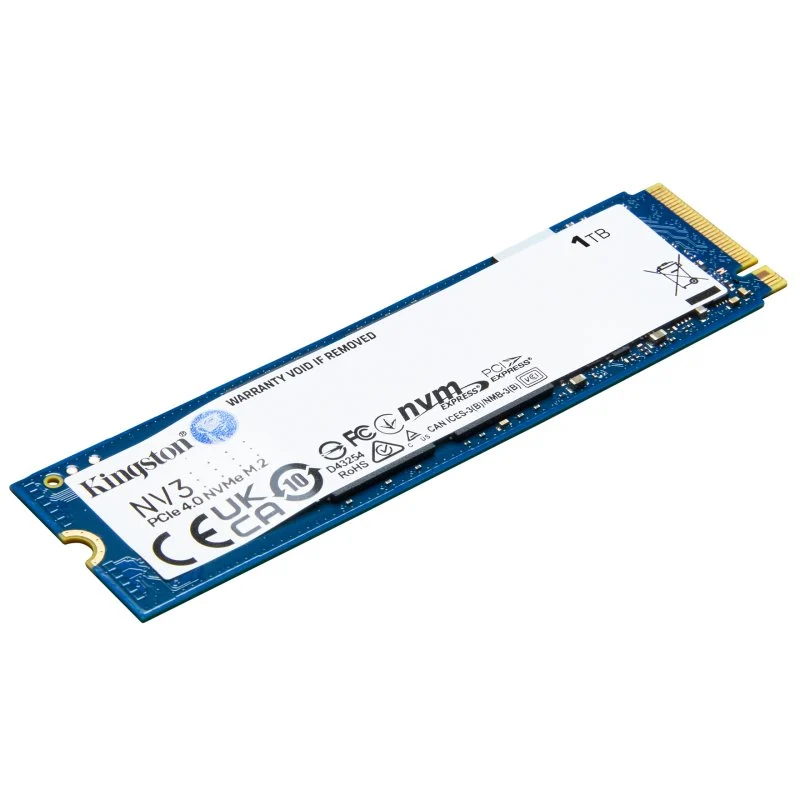 Disco Rígido Kingston NV3 1TB SSD NVMe PCIe 4.0 M.2 Gen4 2280 3D Nand 6000MB/s