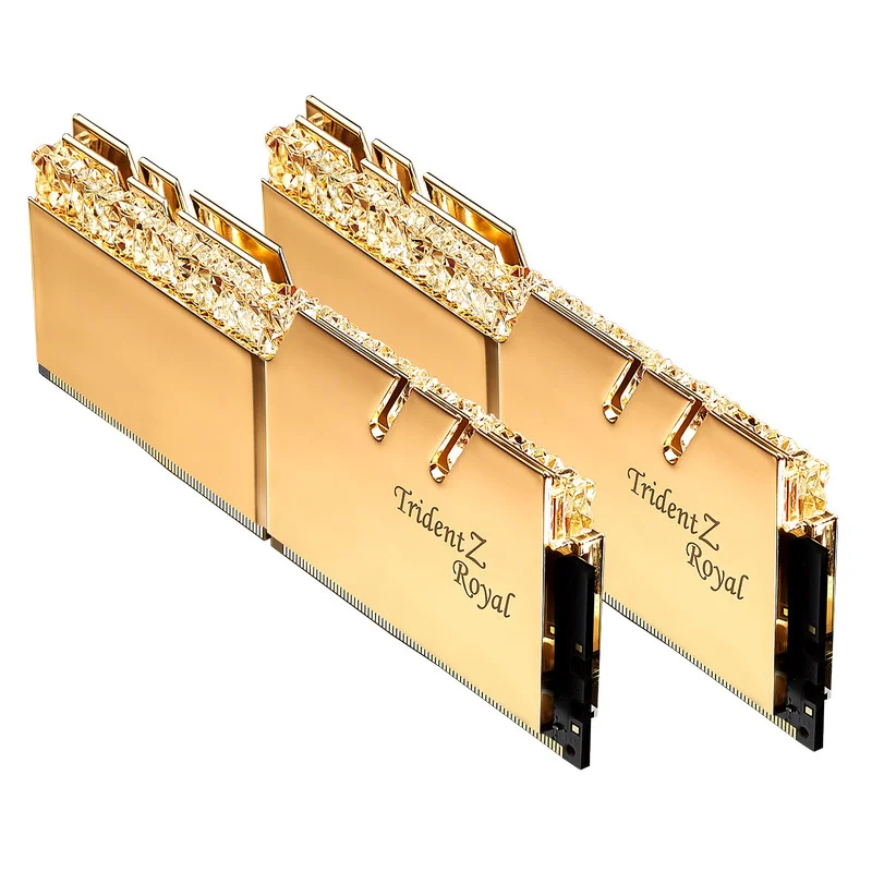 Memória RAM Gskill Trident Z Royal DDR4 3600Mhz 2x8GB CL18 Dourada