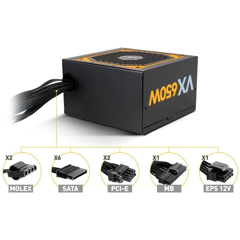 Fonte Alimentação Nox Urano VX 650W 80 Bronze 120MM PWM