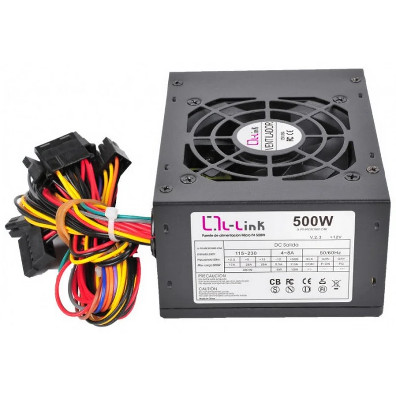Fonte Alimentação L-Link Fonte de Alimentação 500W SFX/Micro ATX