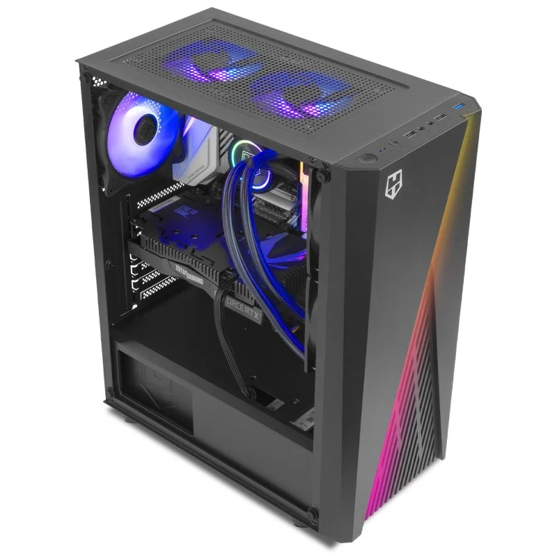 Caixa PC Nox Hummer Frost ARGB Vidro Temperado USB 3.0 Preta