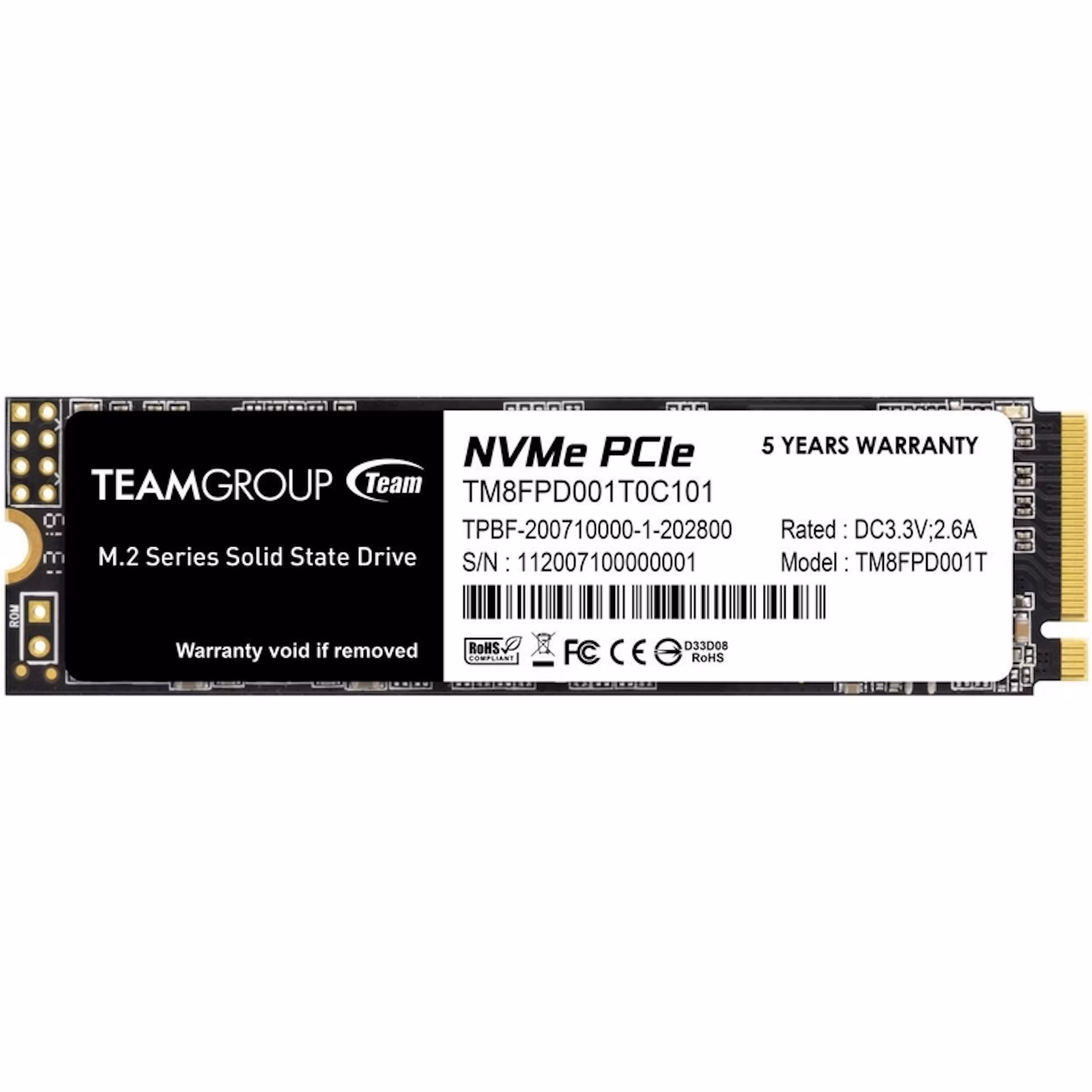 SSD Team Group MP33 PRO 1TB M.2 NVMe (3500/3000MB/s)