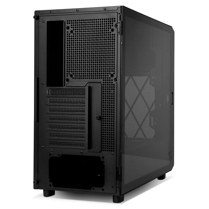 Caixa PC Nox Hummer BIOS Semi Torre ATX com Ecrã LCD e Vidro Temperado USB-C Preta
