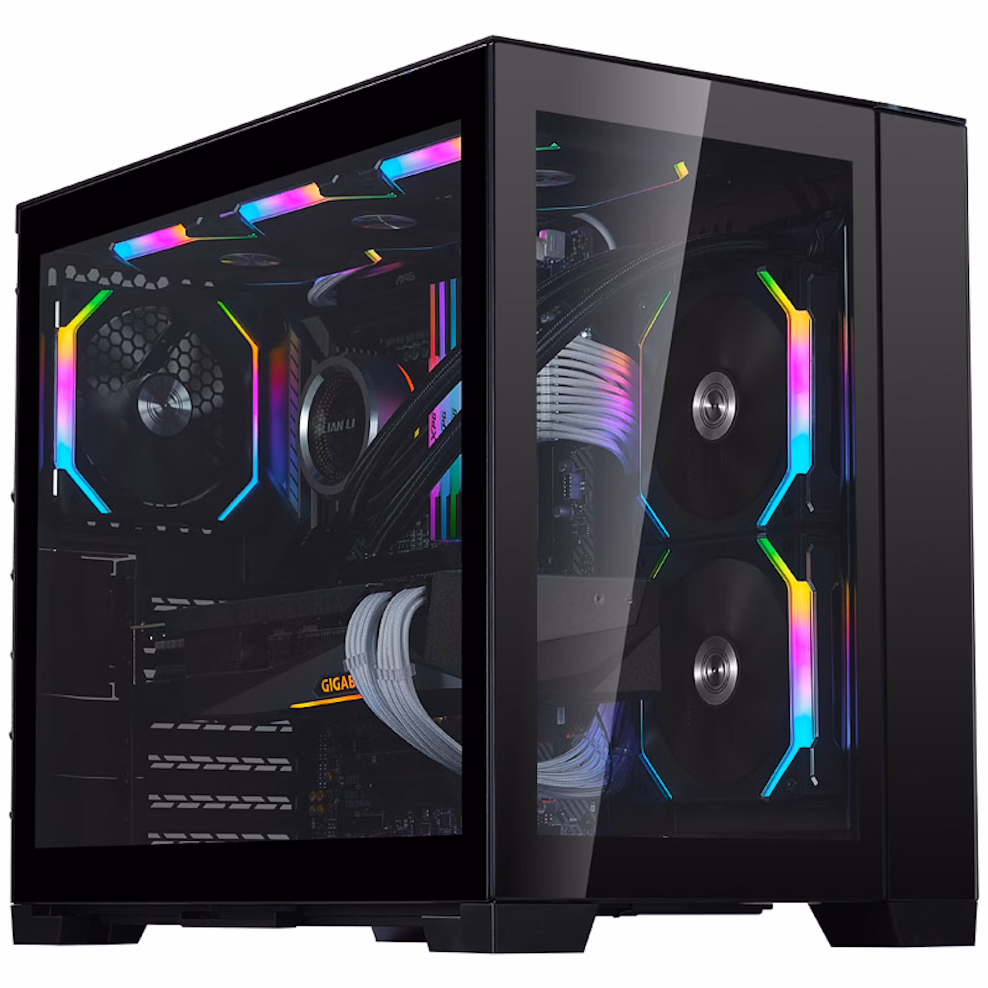 Caixa ATX Lian Li O11 Dynamic Mini Preta Vidro Temperado