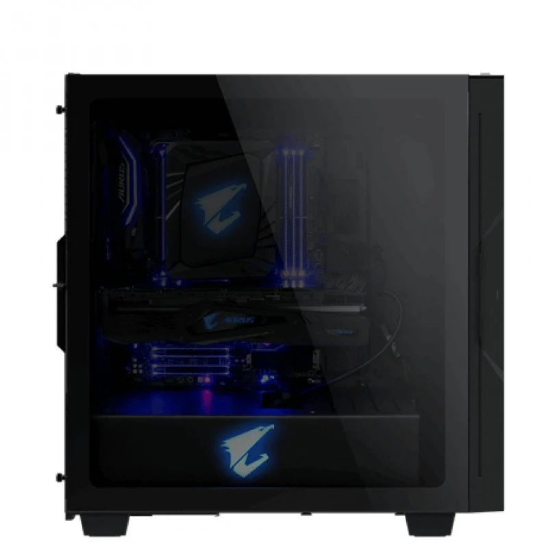Caixa PC Gigabyte Aorus C300 Glass RGB Vidro Temperado USB 3.1 Preta