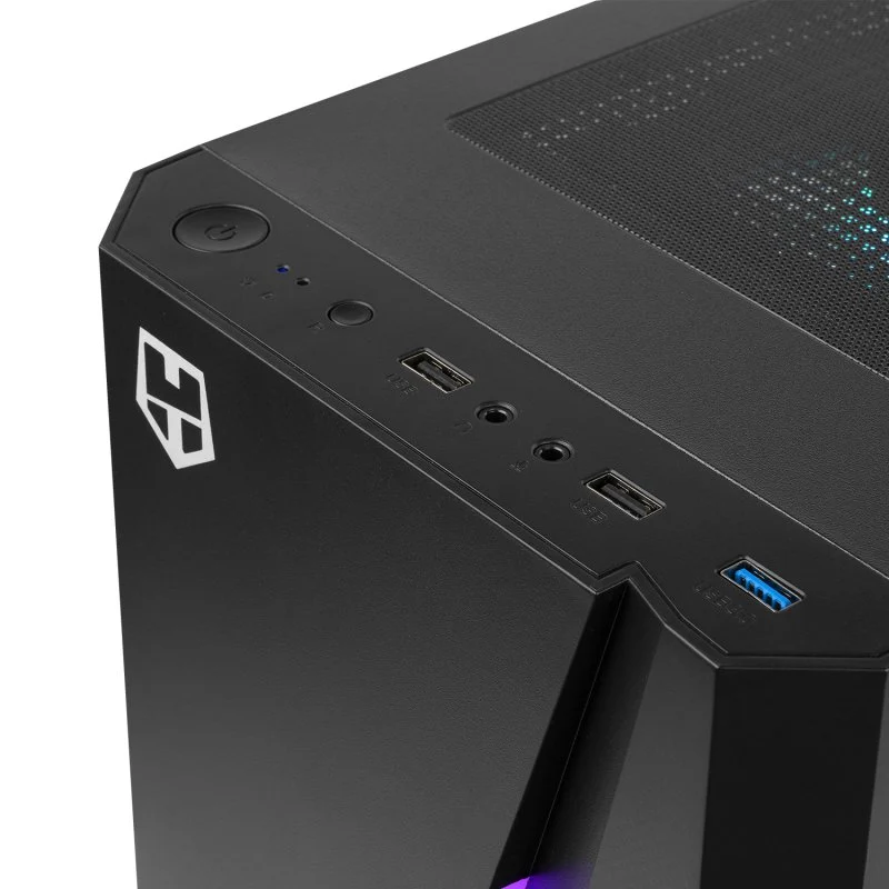 Caixa PC Nox Hummer Frost ARGB Vidro Temperado USB 3.0 Preta